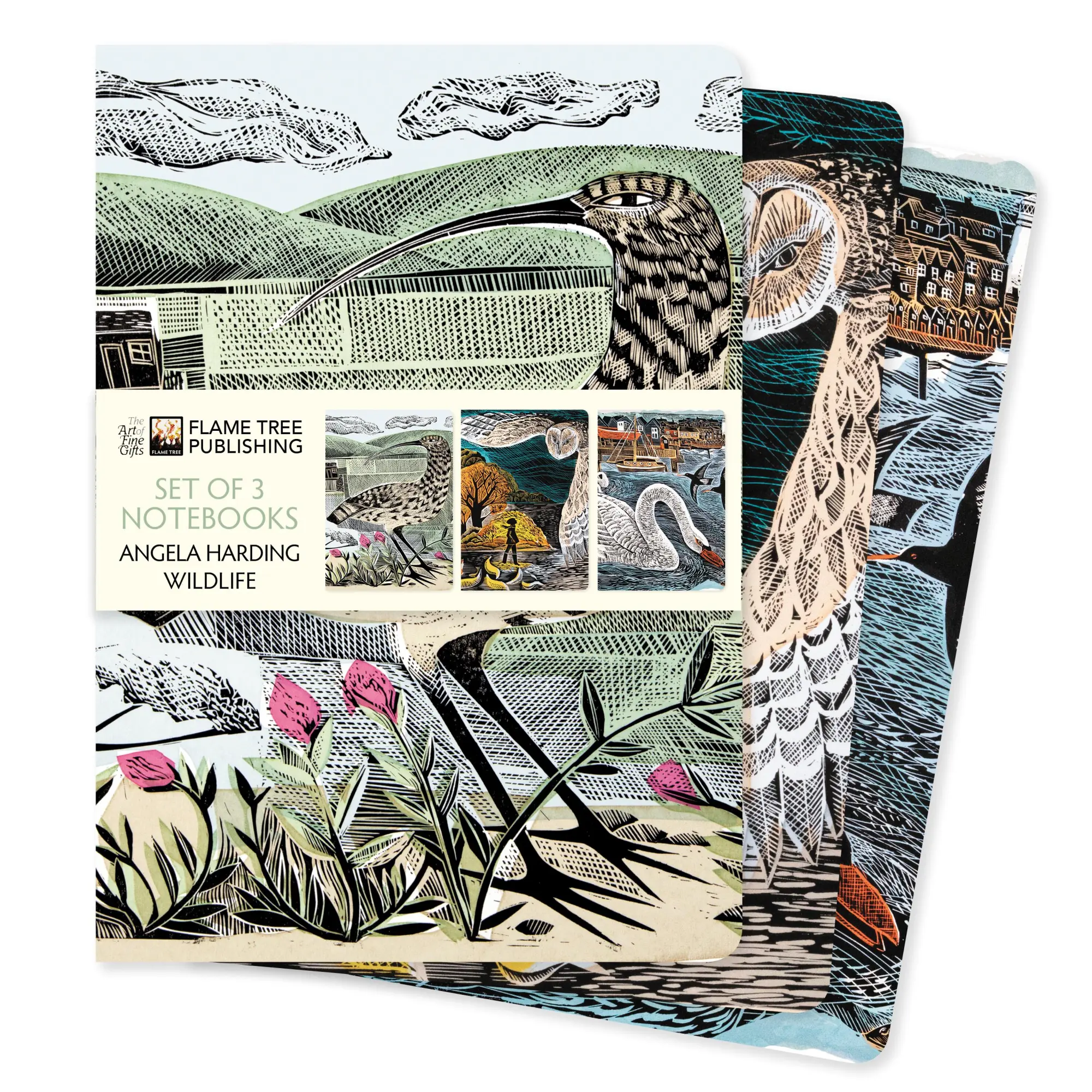 Cover: 9781804178379 | Angela Harding: Wildlife Set of 3 Standard Notebooks | Publishing