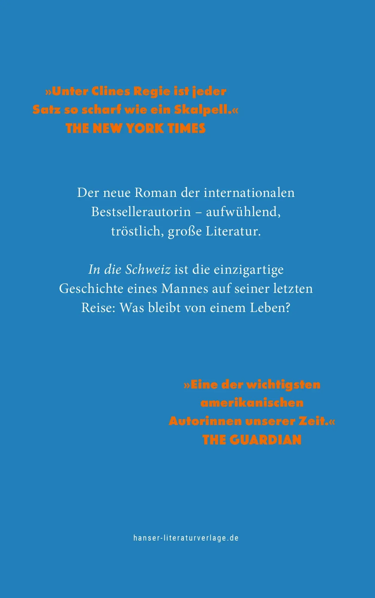 Bild: 9783446288379 | In die Schweiz | Roman | Emma Cline | Buch | 384 S. | Deutsch | 2026