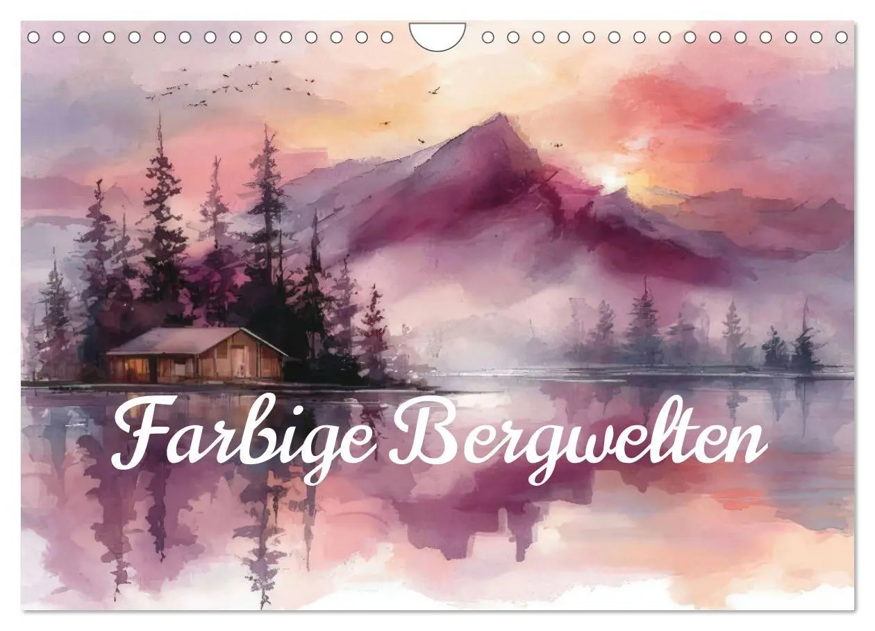Cover: 9783516648379 | Farbige Bergwelten (Wandkalender 2026 DIN A4 quer), CALVENDO...