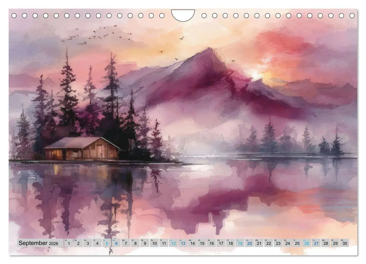 Bild: 9783516648379 | Farbige Bergwelten (Wandkalender 2026 DIN A4 quer), CALVENDO...