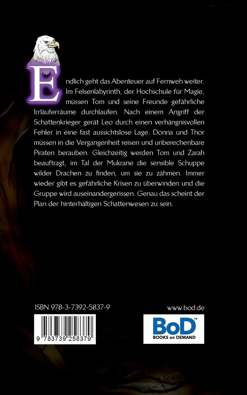 Rückseite: 9783739258379 | Tom Dark und die Hochschule für weiße Magie | Das Felsenlabyrinth