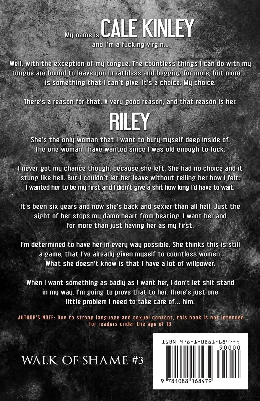 Rückseite: 9781088168479 | Cale (Walk of Shame #3) | Victoria Ashley | Taschenbuch | Englisch