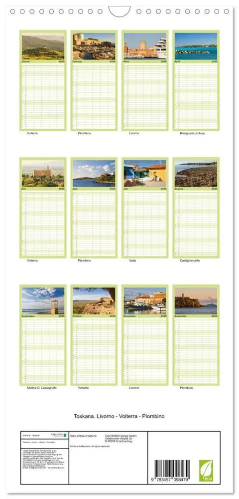 Bild: 9783457098479 | Familienplaner 2025 - Toskana. Livorno - Volterra - Piombino mit 5...