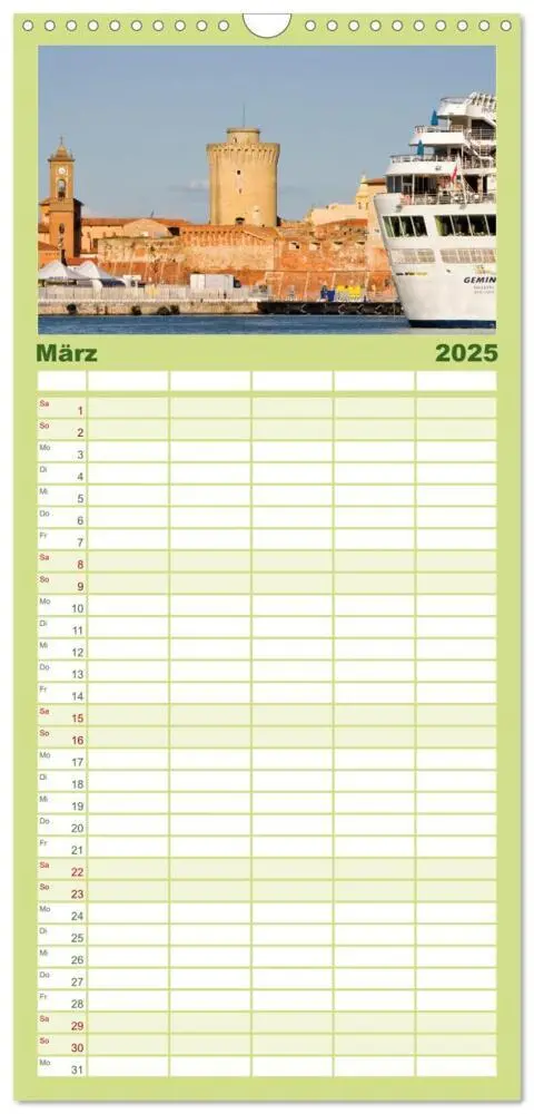 Bild: 9783457098479 | Familienplaner 2025 - Toskana. Livorno - Volterra - Piombino mit 5...