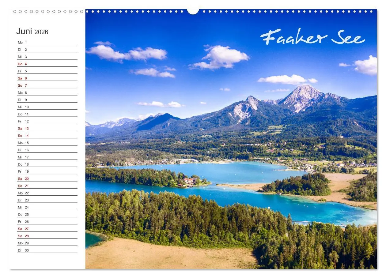 Bild: 9783457618479 | Wunderschönes Kärnten. Landschaft und Seen. (Wandkalender 2026 DIN...