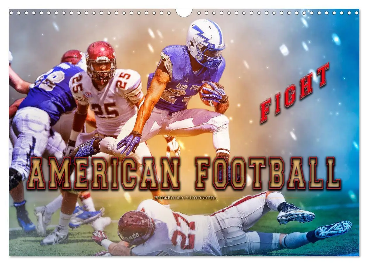 Cover: 9783457858479 | American Football - Fight (Wandkalender 2026 DIN A3 quer), CALVENDO...