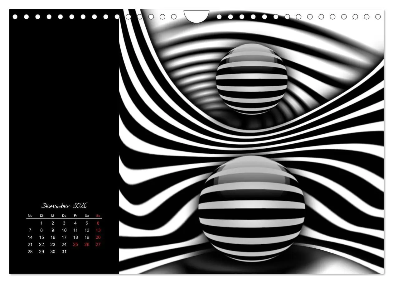 Bild: 9783516188479 | Optische Kunst im Quadrat (Wandkalender 2026 DIN A4 quer), CALVENDO...