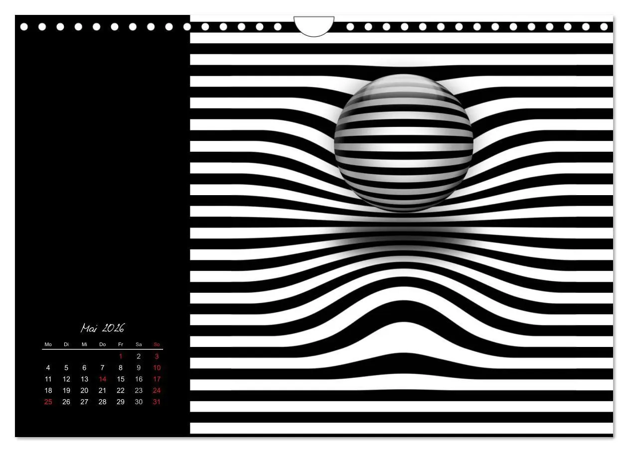 Bild: 9783516188479 | Optische Kunst im Quadrat (Wandkalender 2026 DIN A4 quer), CALVENDO...