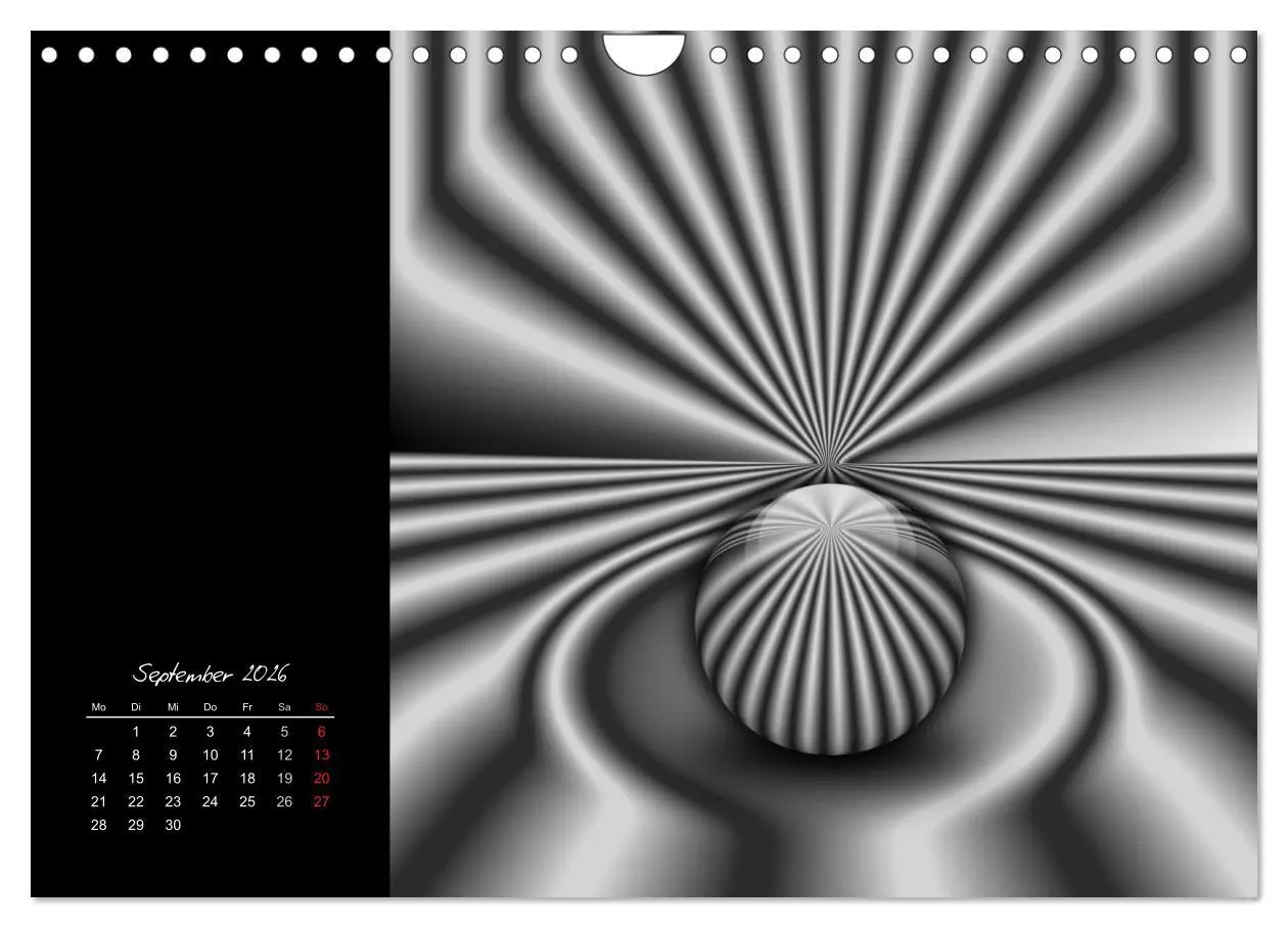 Bild: 9783516188479 | Optische Kunst im Quadrat (Wandkalender 2026 DIN A4 quer), CALVENDO...
