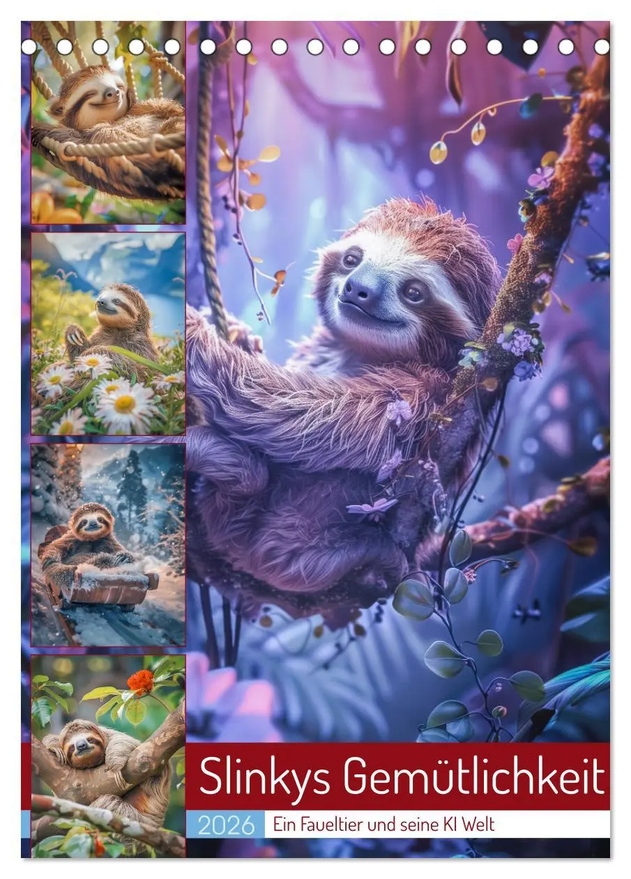 Cover: 9783516258479 | Slinkys Gemütlichkeit (Tischkalender 2026 DIN A5 hoch), CALVENDO...