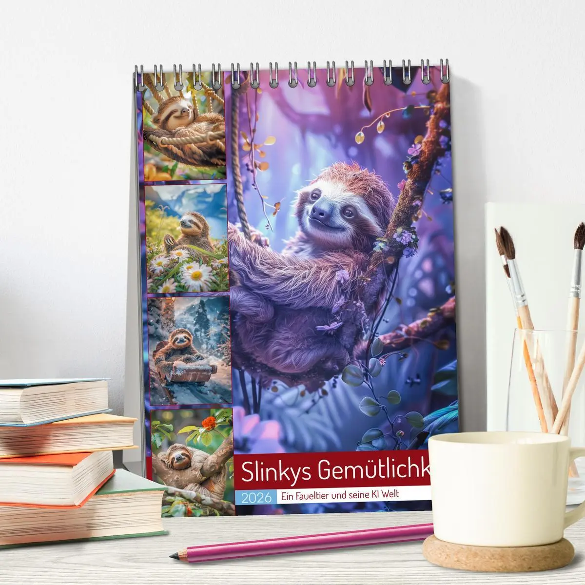 Bild: 9783516258479 | Slinkys Gemütlichkeit (Tischkalender 2026 DIN A5 hoch), CALVENDO...