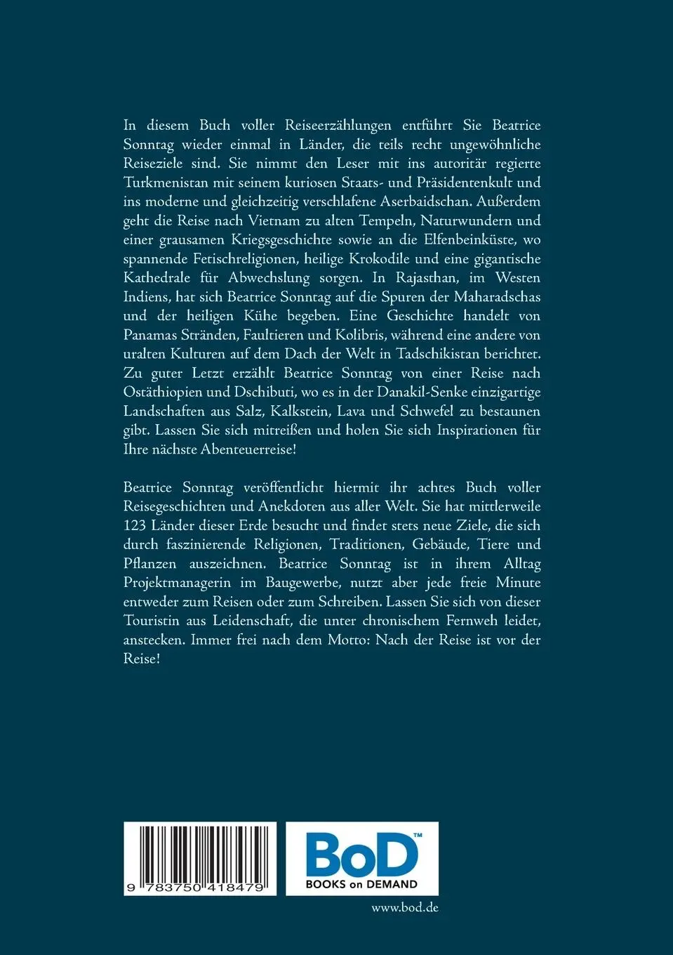 Rückseite: 9783750418479 | Sehnsucht nach Überall | Noch mehr Geschichten aus aller Welt | Buch