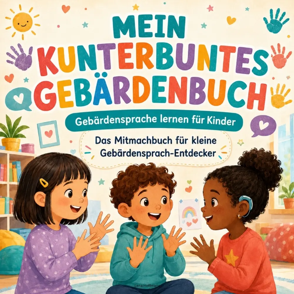 Cover: 9789403938479 | Mein kunterbuntes Gebärdenbuch: Gebärdensprache lernen für Kinder:...