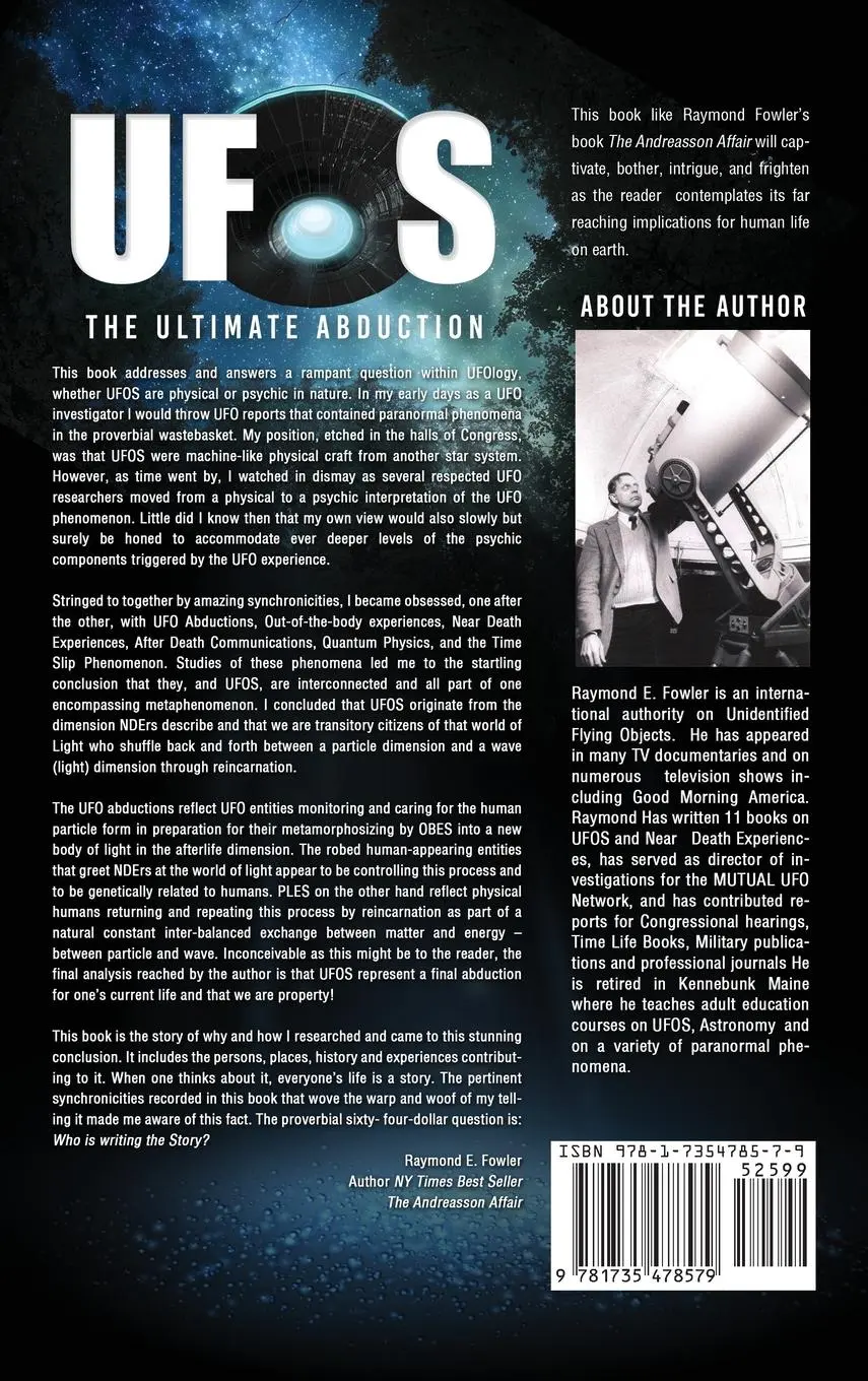 Rückseite: 9781735478579 | UFOs | The Ultimate Abduction | Raymond E Fowler | Buch | Englisch