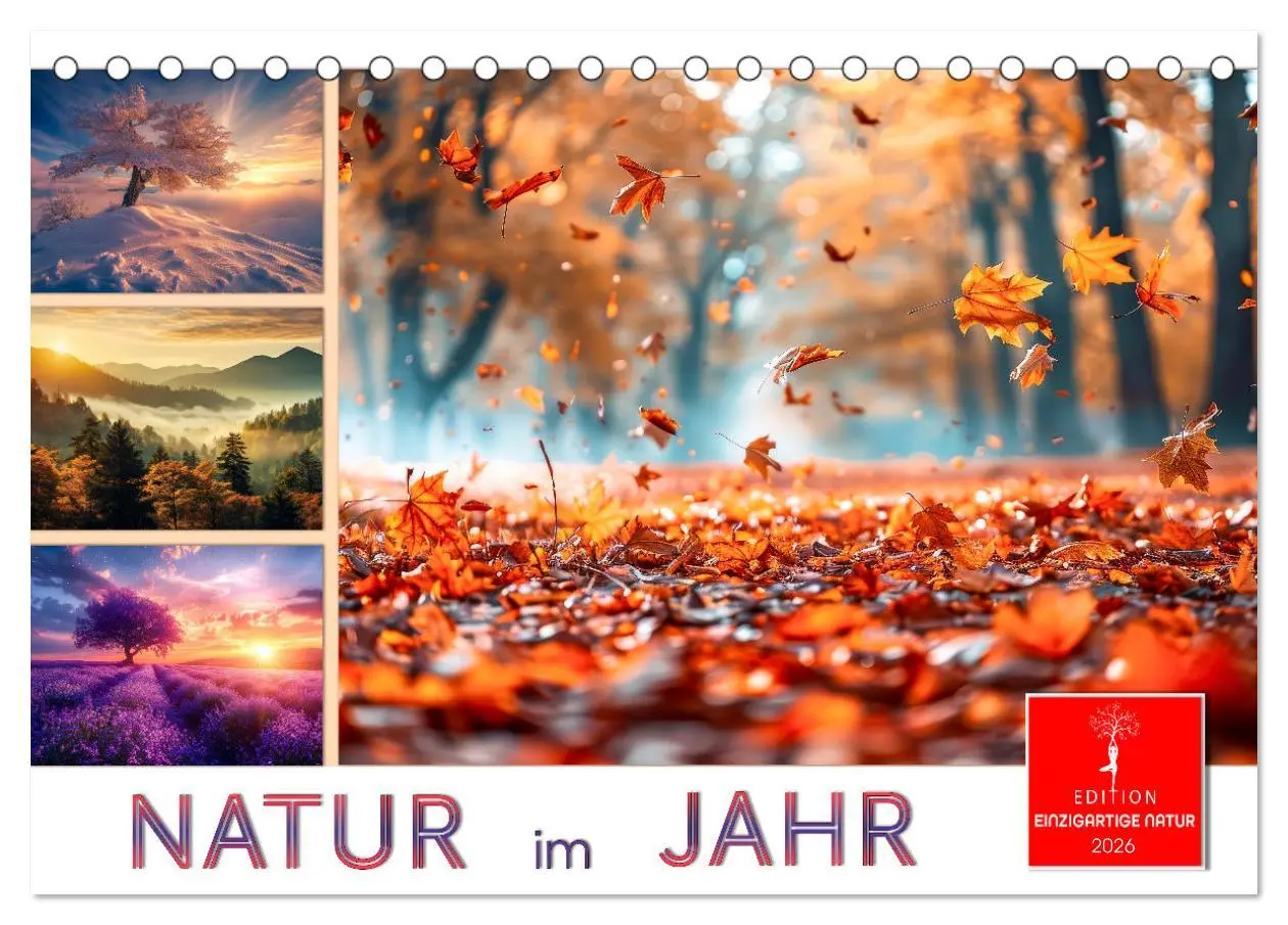 Cover: 9783457398579 | Natur im Jahr (Tischkalender 2026 DIN A5 quer), CALVENDO...