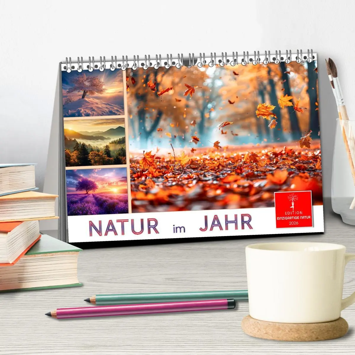 Bild: 9783457398579 | Natur im Jahr (Tischkalender 2026 DIN A5 quer), CALVENDO...