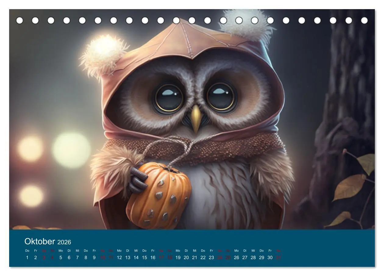 Bild: 9783457538579 | Eule gut... alles gut! (Tischkalender 2026 DIN A5 quer), CALVENDO...