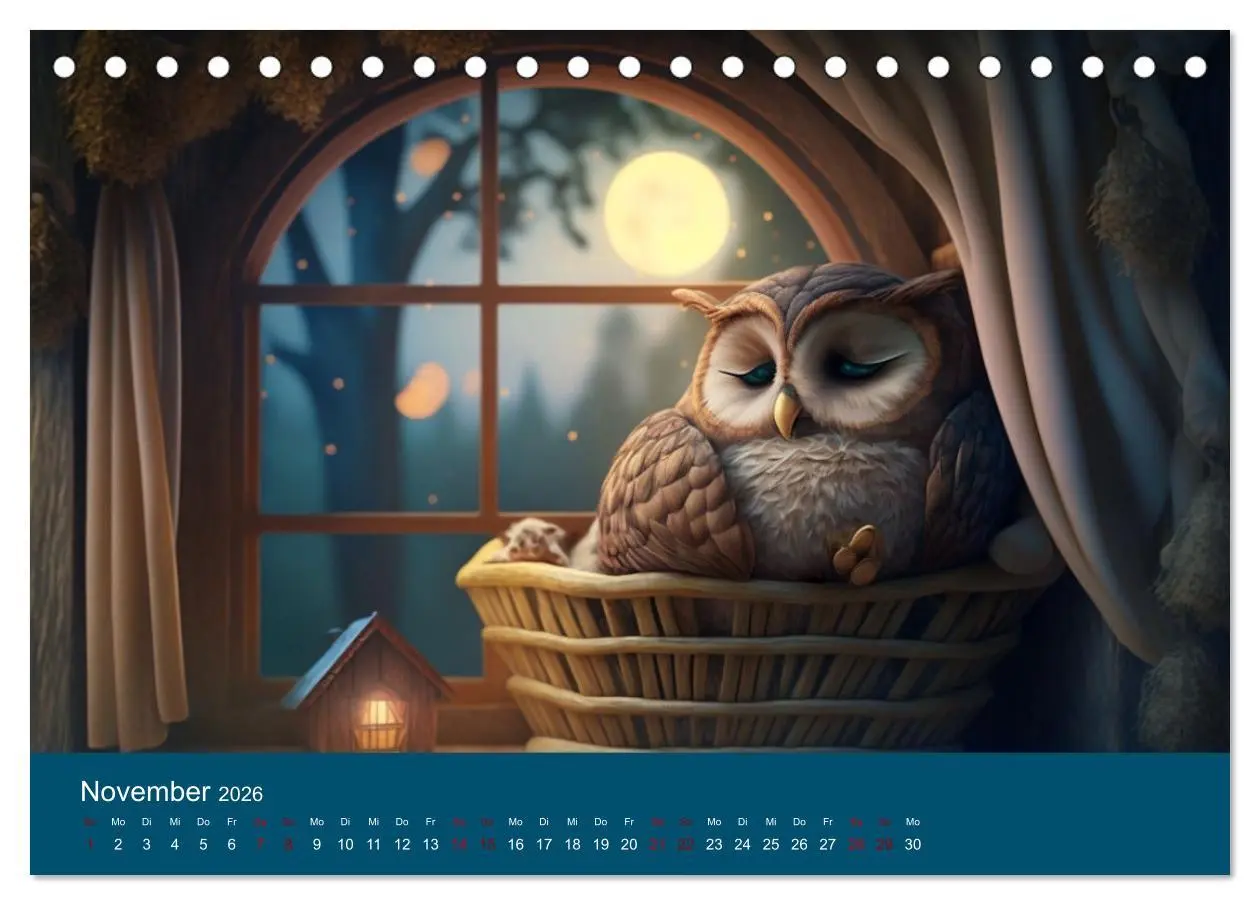 Bild: 9783457538579 | Eule gut... alles gut! (Tischkalender 2026 DIN A5 quer), CALVENDO...