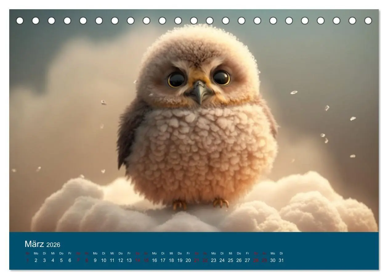 Bild: 9783457538579 | Eule gut... alles gut! (Tischkalender 2026 DIN A5 quer), CALVENDO...