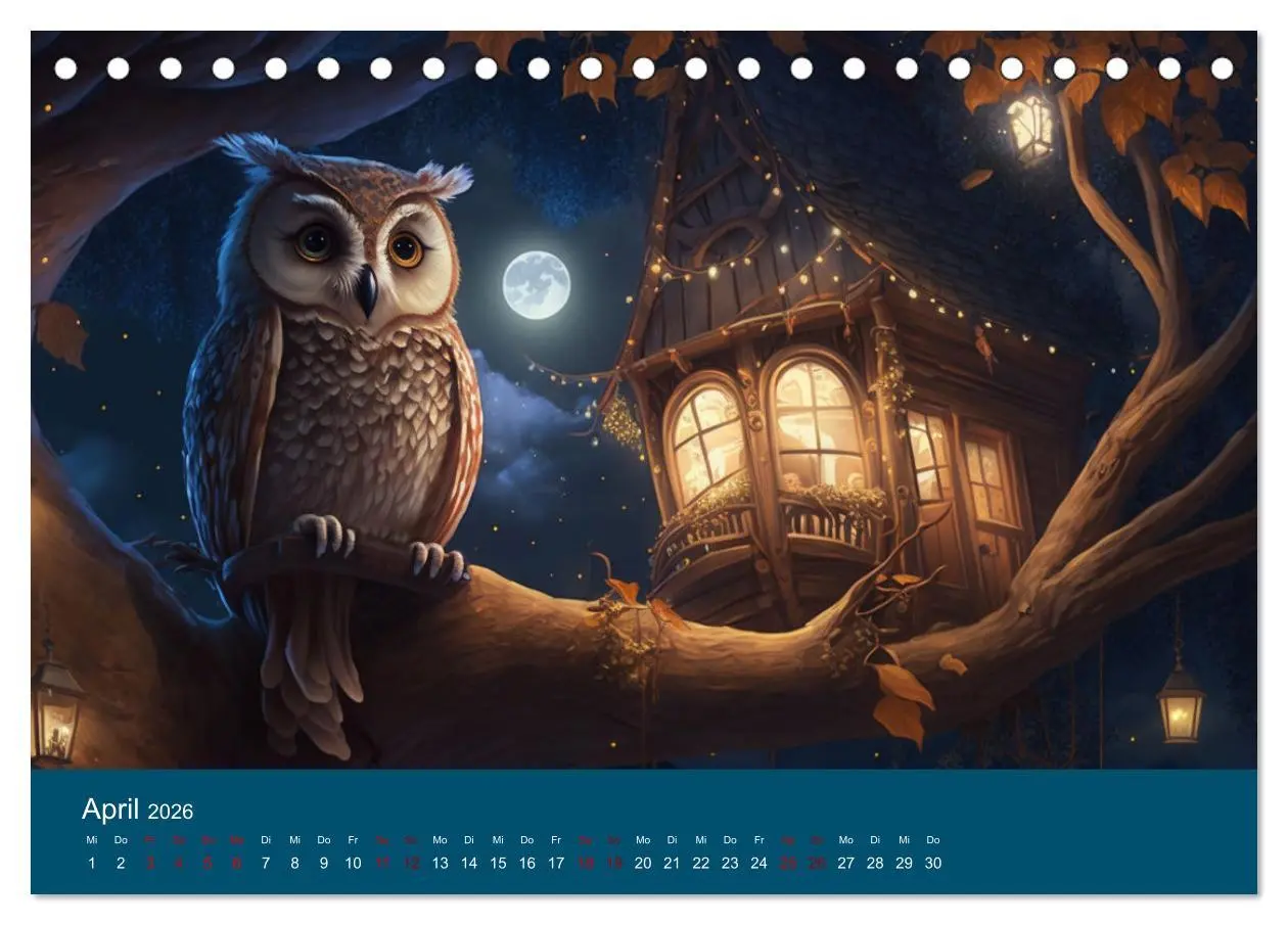 Bild: 9783457538579 | Eule gut... alles gut! (Tischkalender 2026 DIN A5 quer), CALVENDO...