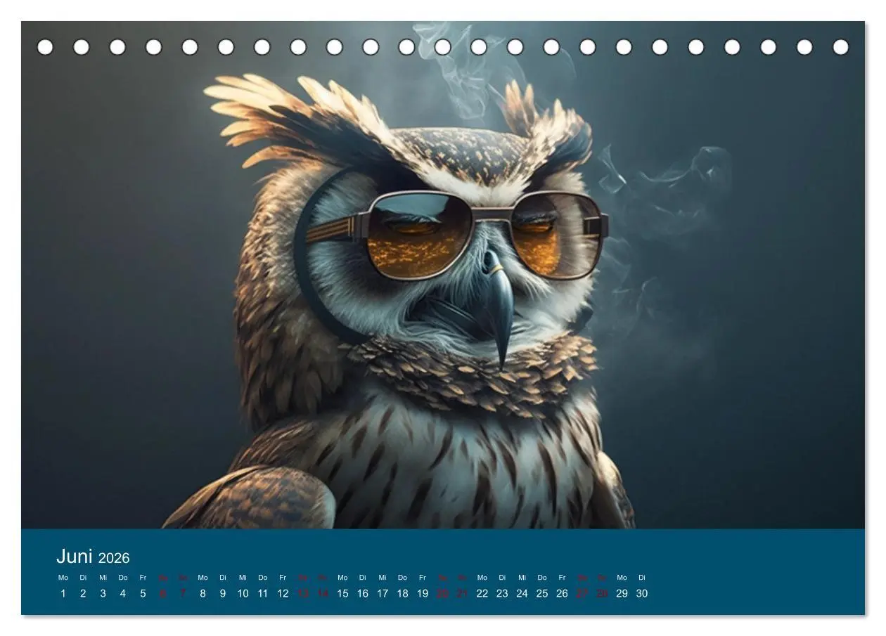 Bild: 9783457538579 | Eule gut... alles gut! (Tischkalender 2026 DIN A5 quer), CALVENDO...