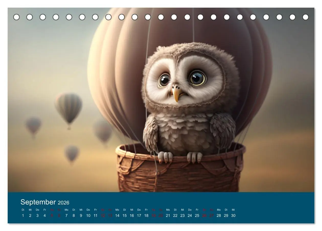 Bild: 9783457538579 | Eule gut... alles gut! (Tischkalender 2026 DIN A5 quer), CALVENDO...