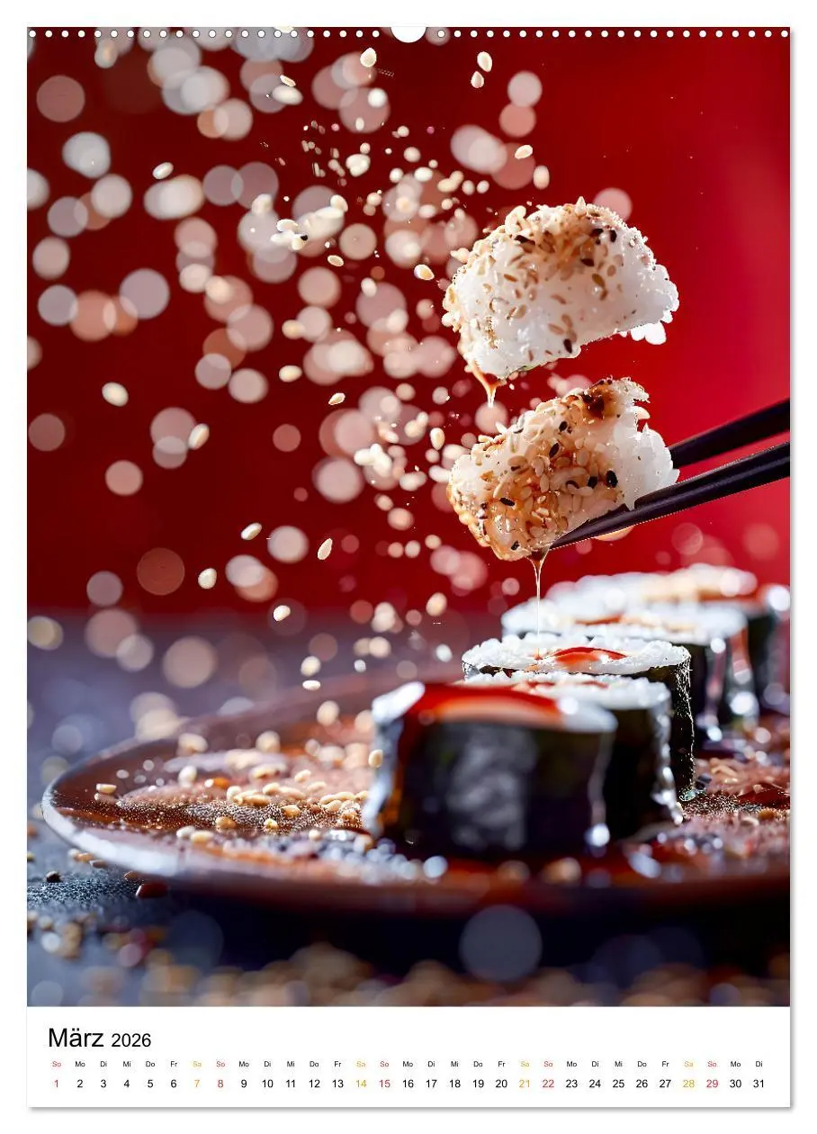 Bild: 9783516248579 | Sushi für Kenner (hochwertiger Premium Wandkalender 2026 DIN A2...