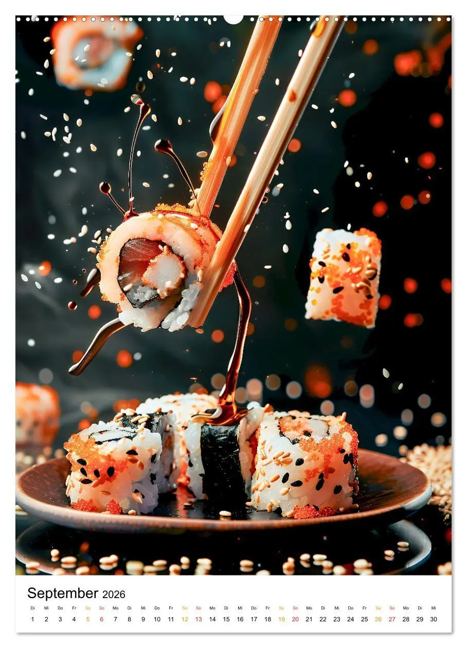 Bild: 9783516248579 | Sushi für Kenner (hochwertiger Premium Wandkalender 2026 DIN A2...