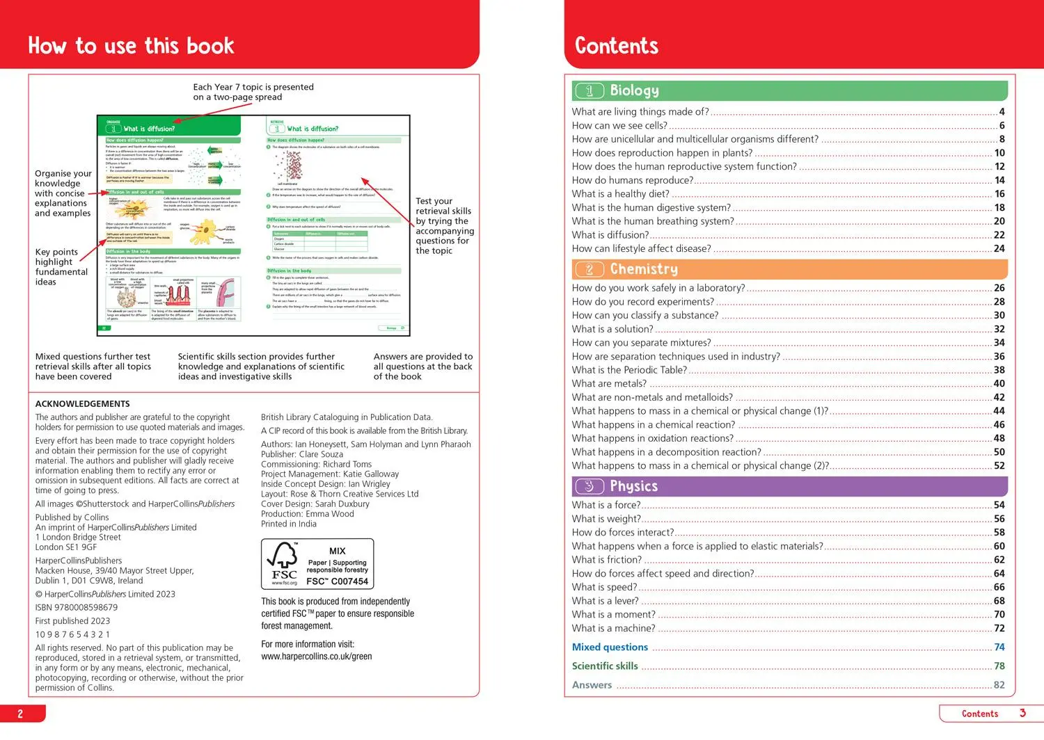Bild: 9780008598679 | Ks3 Science Year 7: Organise and Retrieve Your Knowledge | Collins