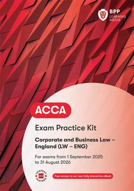 Cover: 9781509748679 | ACCA Corporate and Business Law (English) | Exam Practice Kit | Media