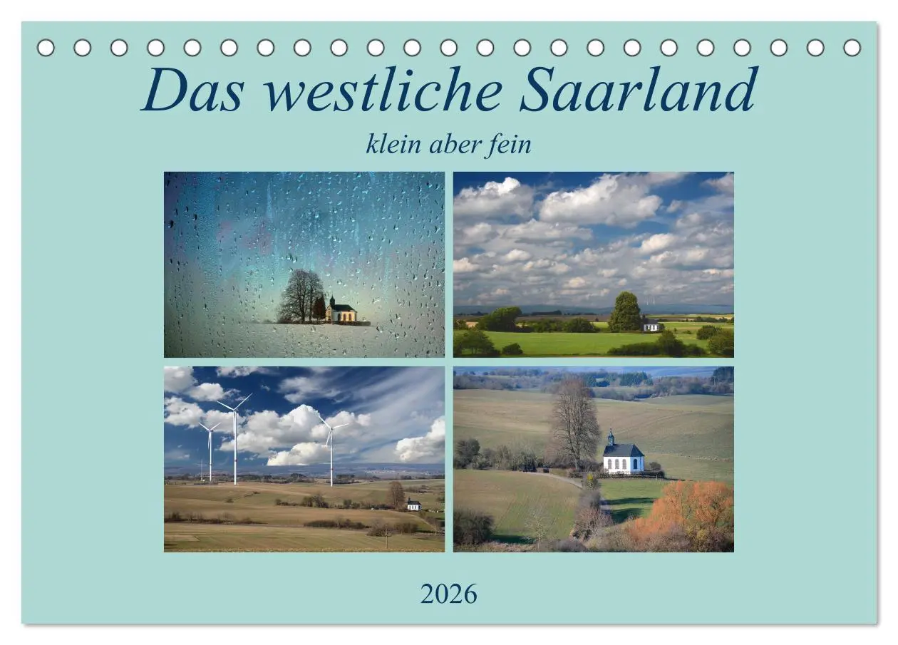 Cover: 9783457698679 | Das westliche Saarland klein aber fein (Tischkalender 2026 DIN A5...