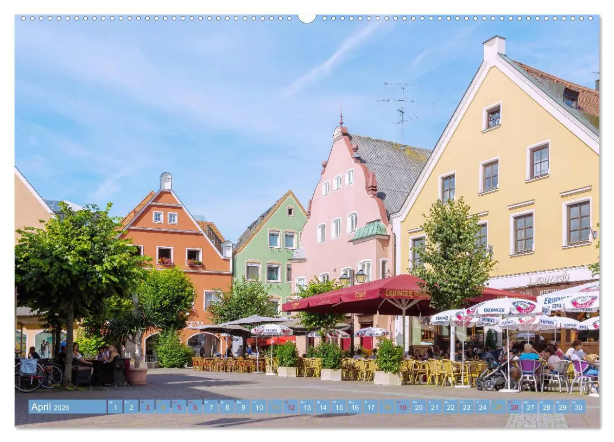 Bild: 9783457768679 | Herzogstadt Erding (Wandkalender 2026 DIN A2 quer), CALVENDO...