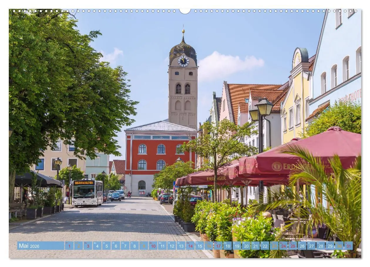 Bild: 9783457768679 | Herzogstadt Erding (Wandkalender 2026 DIN A2 quer), CALVENDO...