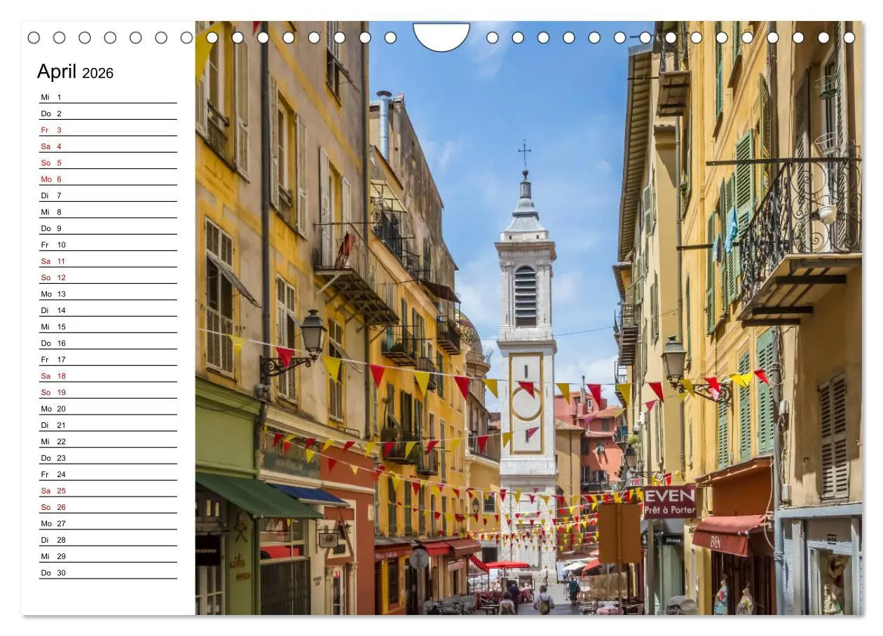 Bild: 9783457908679 | NIZZA Idyllische Impressionen (Wandkalender 2026 DIN A4 quer),...