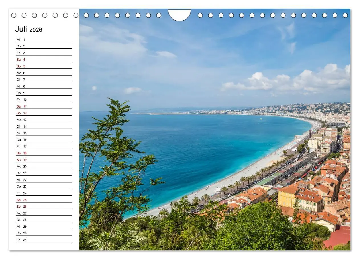 Bild: 9783457908679 | NIZZA Idyllische Impressionen (Wandkalender 2026 DIN A4 quer),...