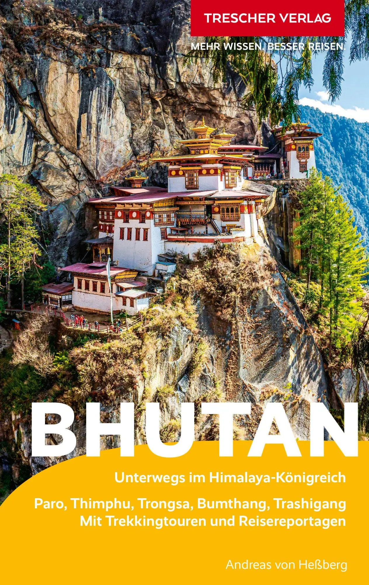 Cover: 9783897948679 | TRESCHER Reiseführer Bhutan | Andreas von Heßberg | Taschenbuch | 2026