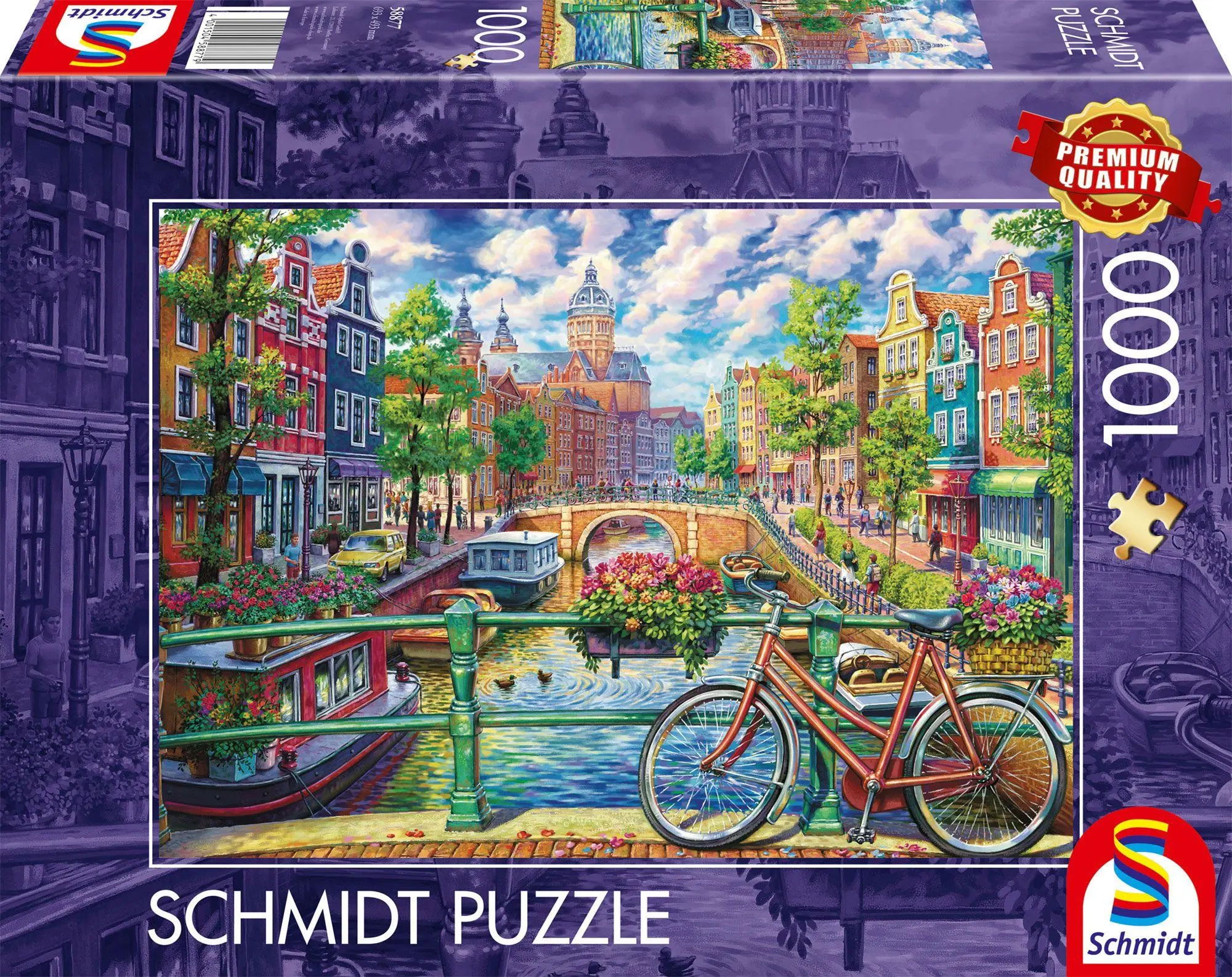 Cover: 4001504588779 | Amsterdamer Grachtenzauber | Puzzle Standard 1000 Teile | Spiel | 2025