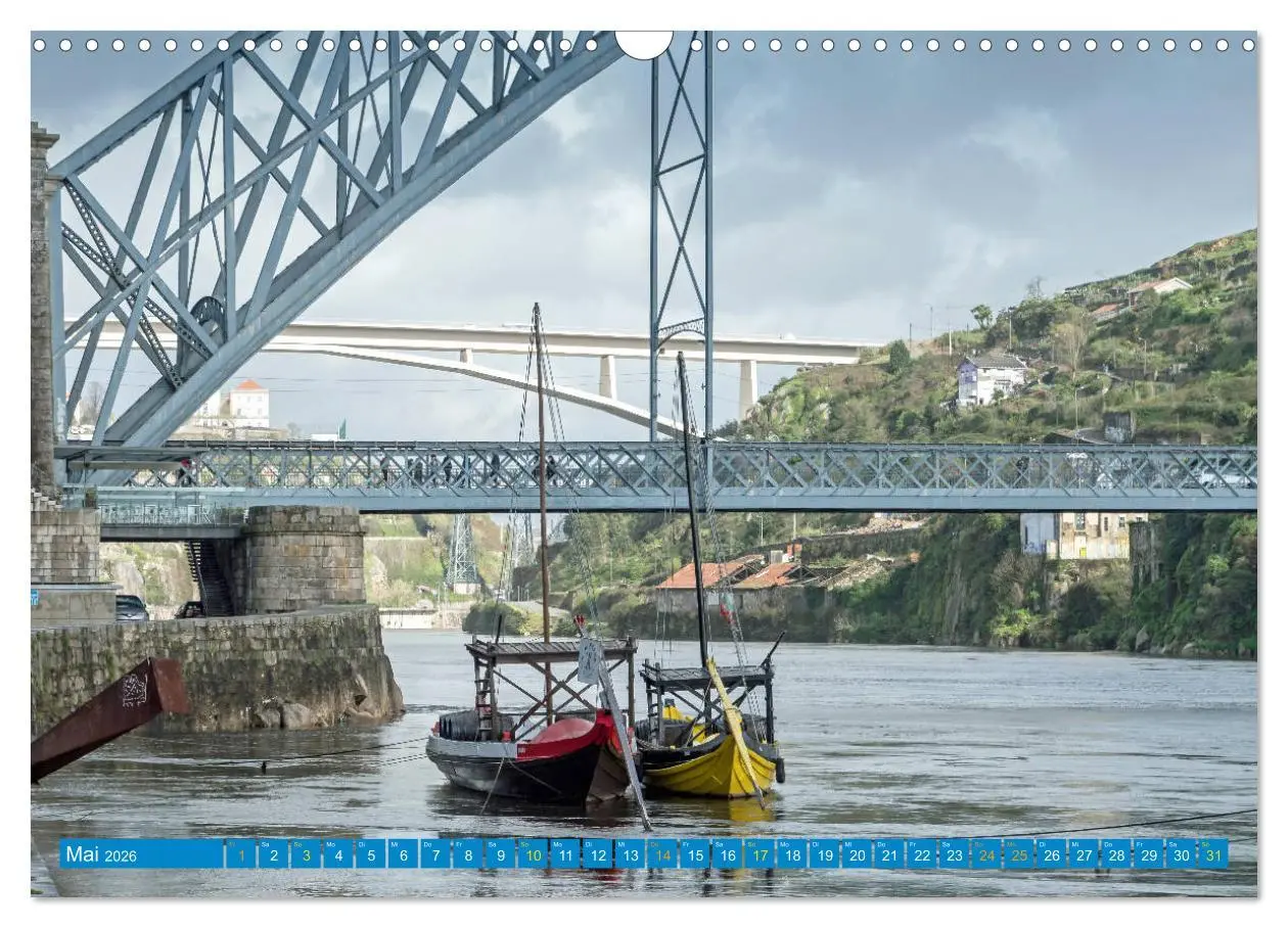 Bild: 9783457828779 | Porto &amp; das Douro-Tal (Wandkalender 2026 DIN A3 quer), CALVENDO...
