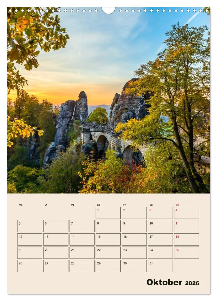 Bild: 9783516398779 | Zauberhafte Sächsische Schweiz (Wandkalender 2026 DIN A3 hoch),...