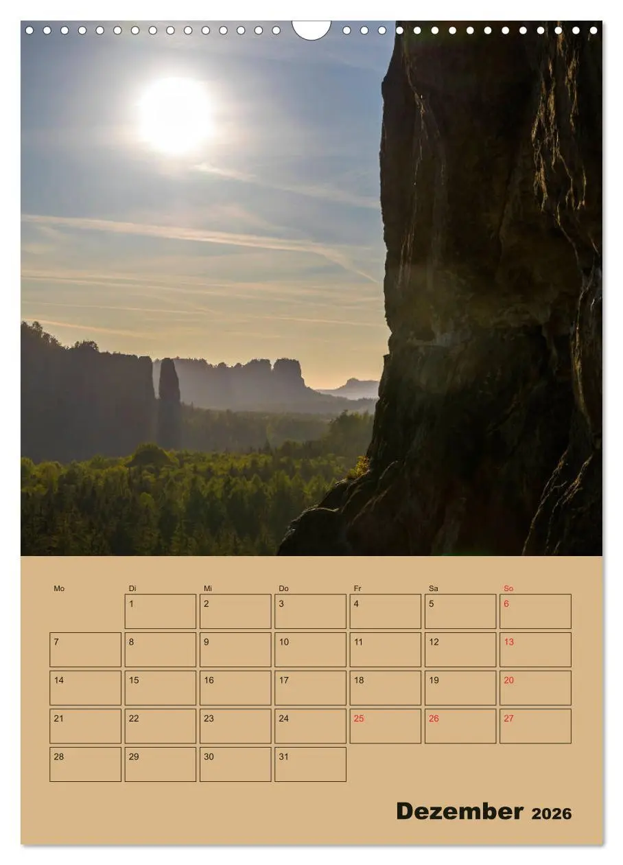 Bild: 9783516398779 | Zauberhafte Sächsische Schweiz (Wandkalender 2026 DIN A3 hoch),...