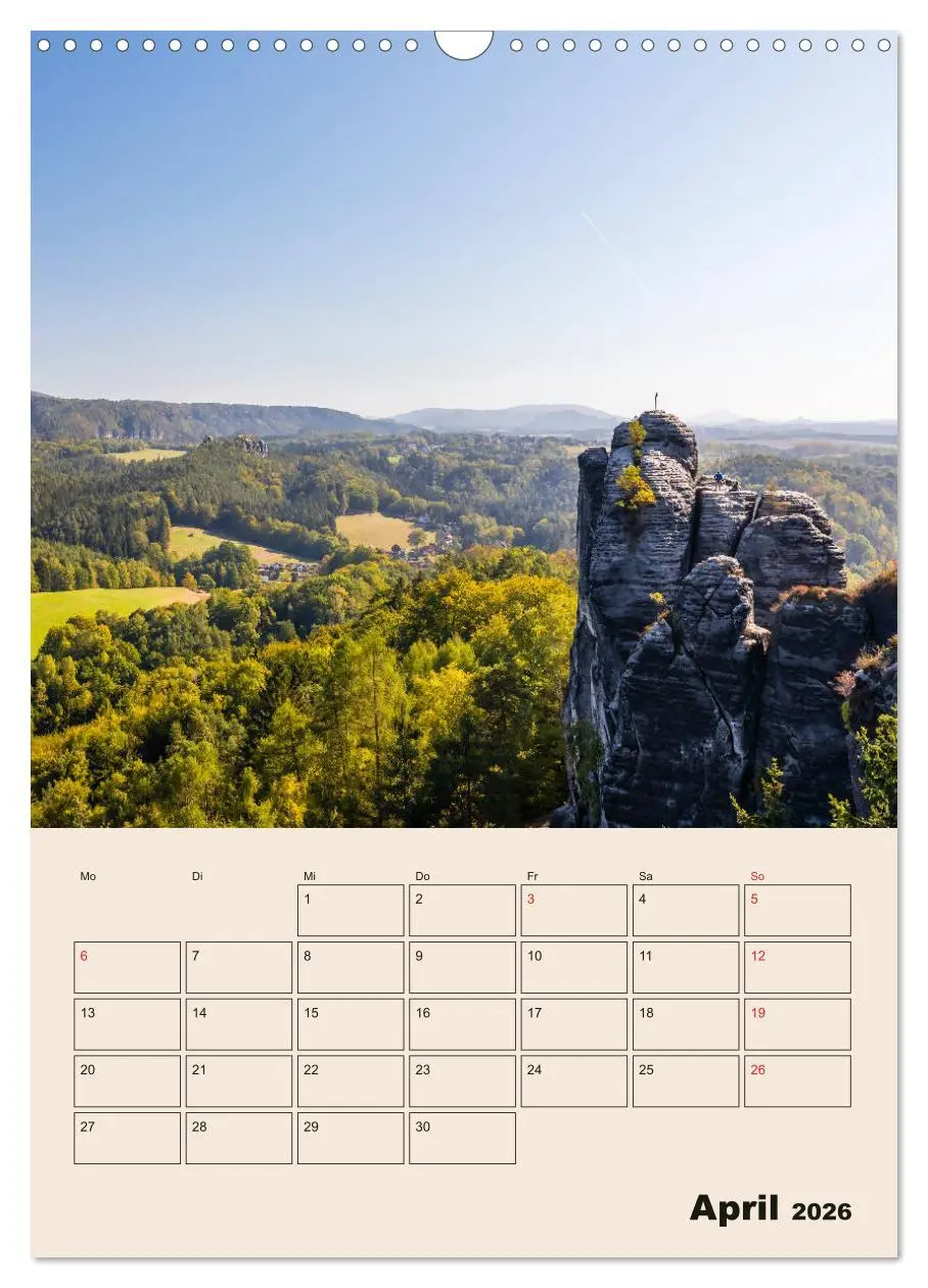 Bild: 9783516398779 | Zauberhafte Sächsische Schweiz (Wandkalender 2026 DIN A3 hoch),...