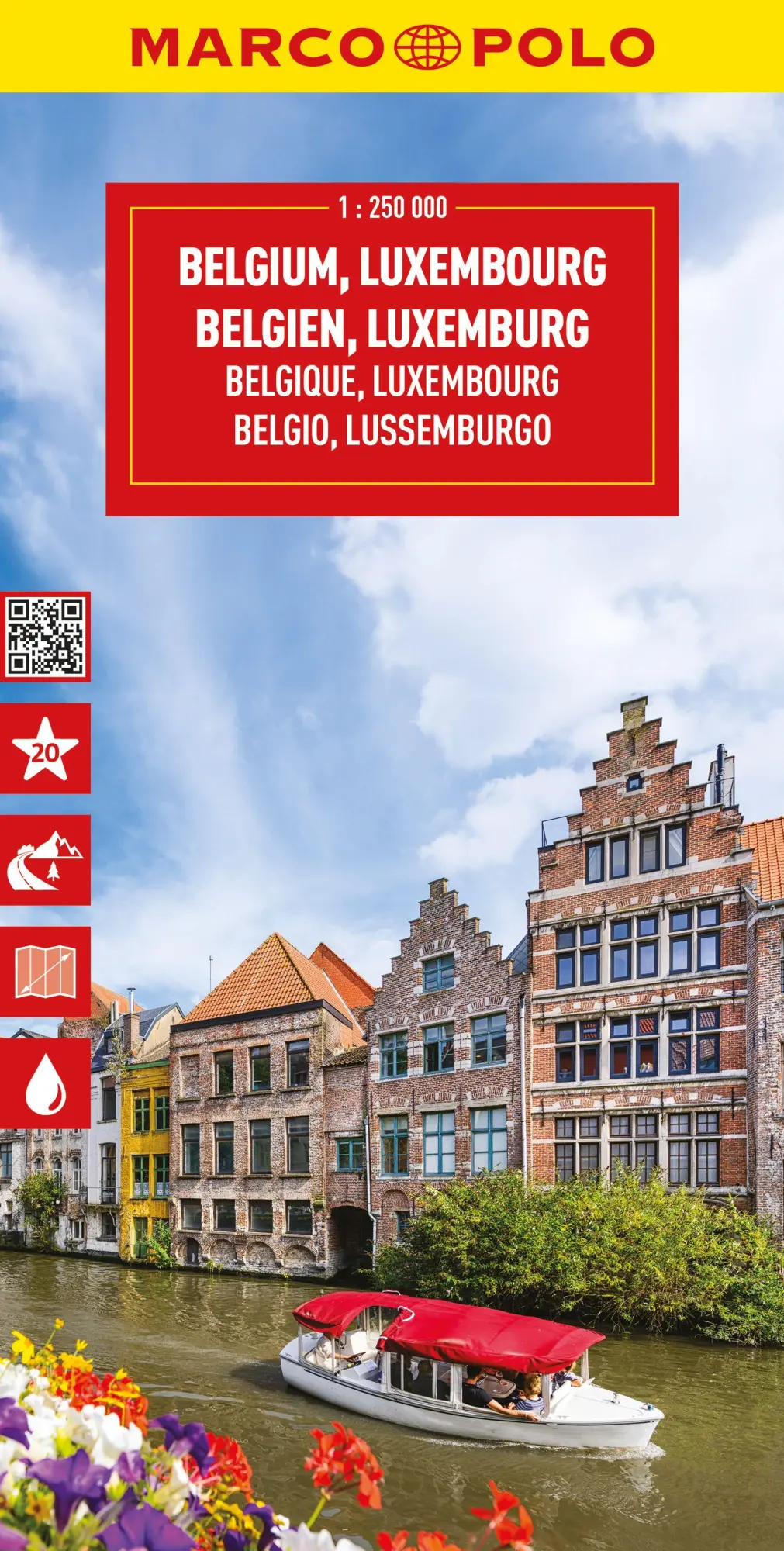 Cover: 9783575018779 | MARCO POLO Reisekarte Belgien, Luxemburg 1:250.000 | (Land-)Karte