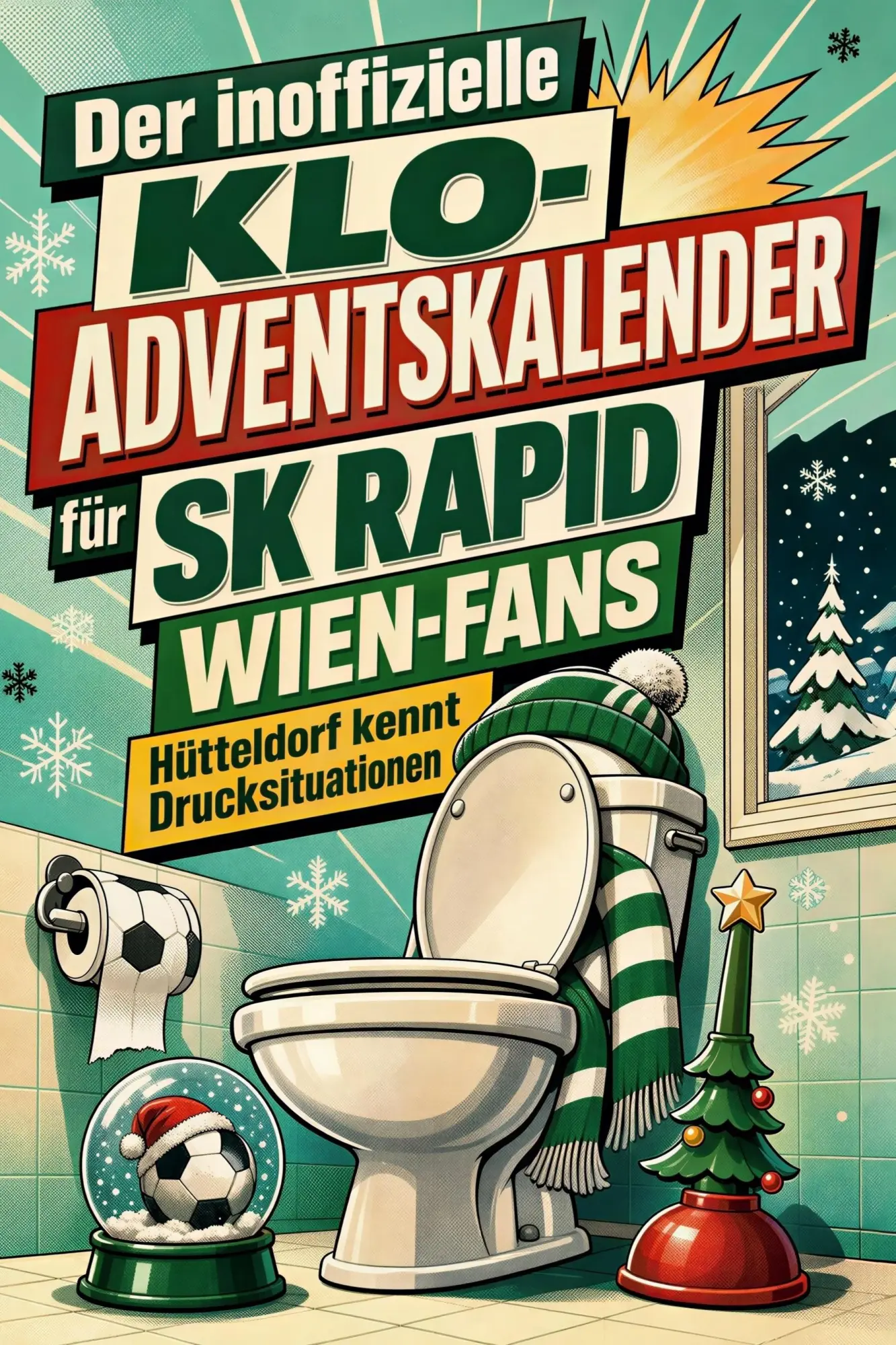 Cover: 9783696108779 | Der inoffizielle Klo-Adventskalender für SK Rapid Wien-Fans | Herrmann