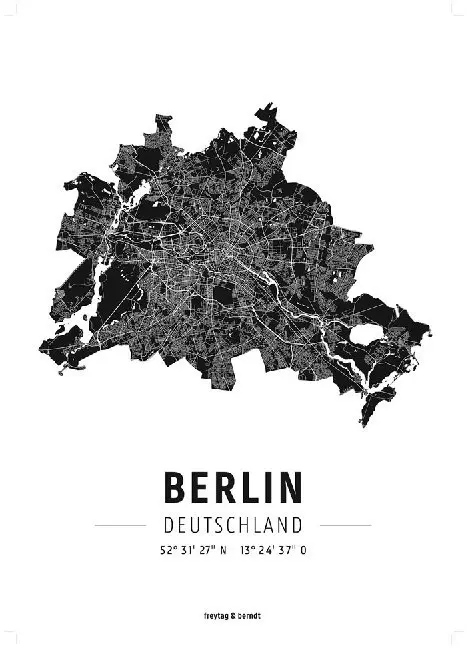 Cover: 9783707918779 | Berlin, Designposter | Freytag-Berndt und Artaria KG | (Land-)Karte