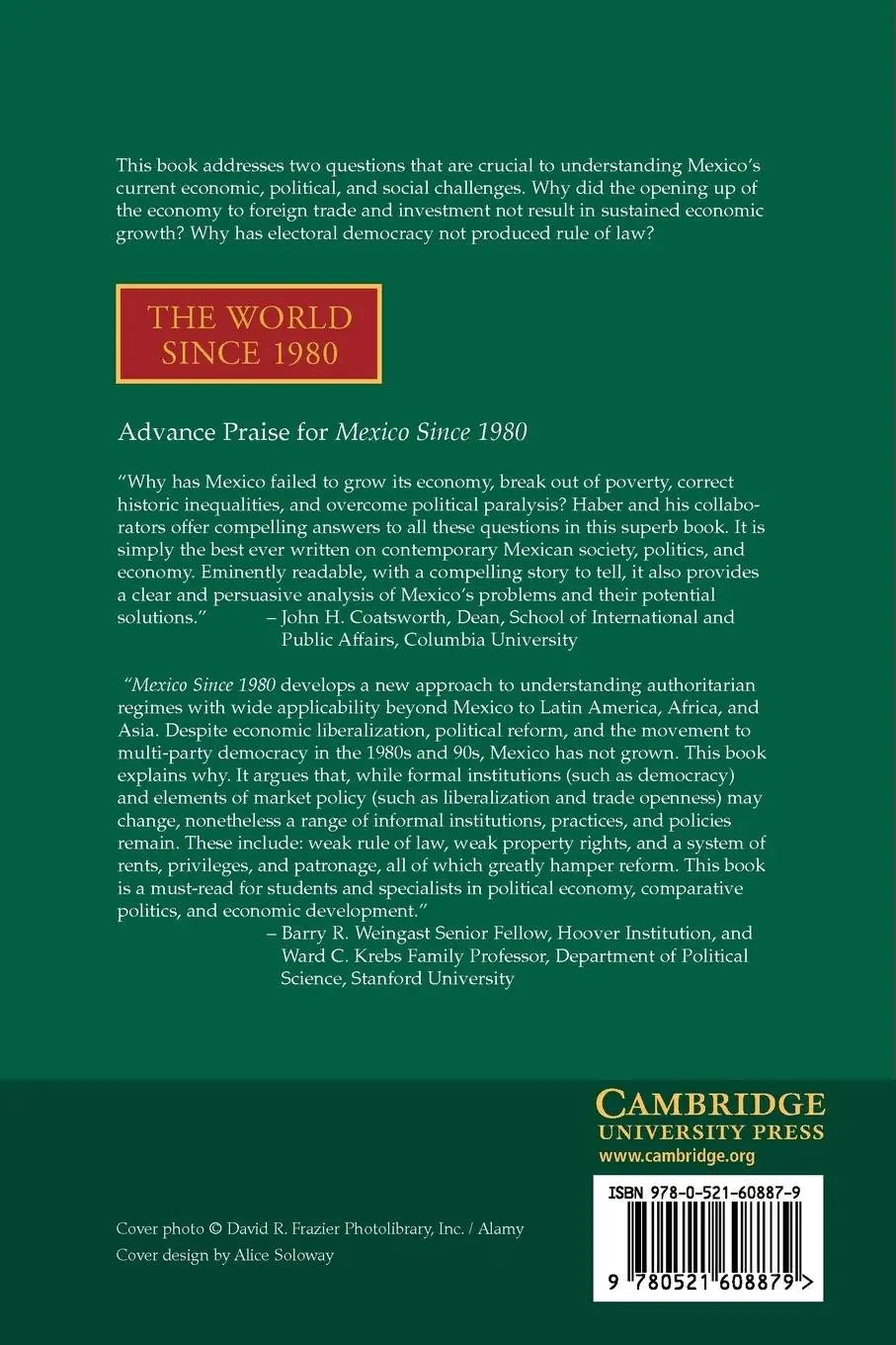 Rückseite: 9780521608879 | Mexico Since 1980 | Stephen Haber (u. a.) | Taschenbuch | Englisch