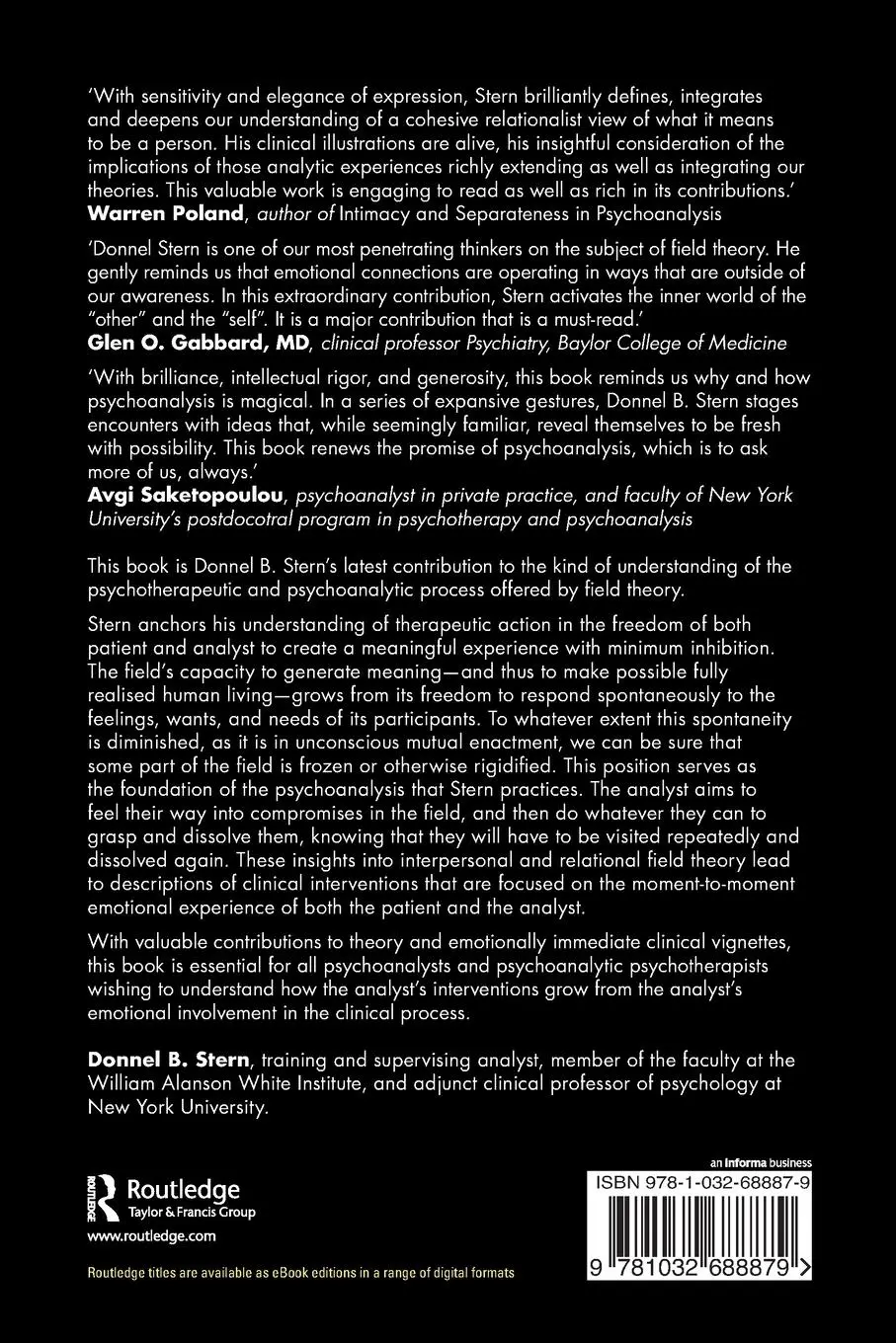 Rückseite: 9781032688879 | On Coming into Possession of Oneself | Donnel B. Stern | Taschenbuch