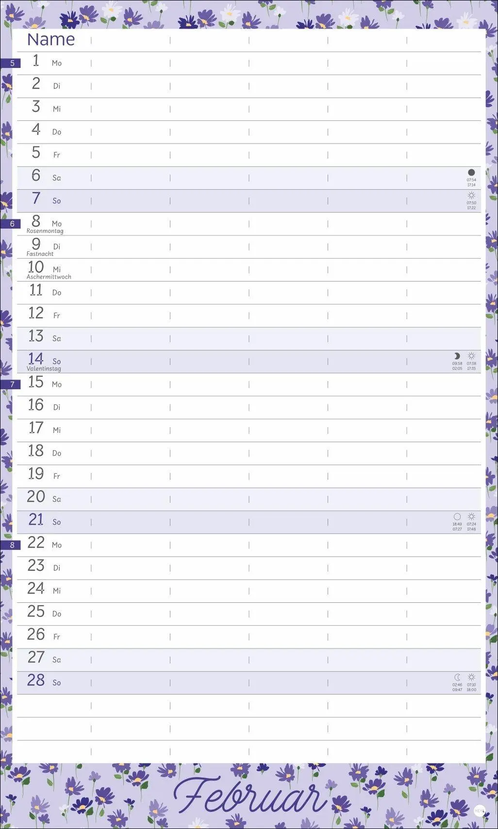 Bild: 9783756418879 | Deko-Familienplaner mit Tasche Flower Time 2027 | Kalender | 15 S.
