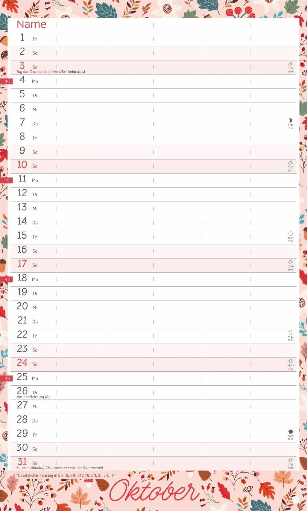 Bild: 9783756418879 | Deko-Familienplaner mit Tasche Flower Time 2027 | Kalender | 15 S.