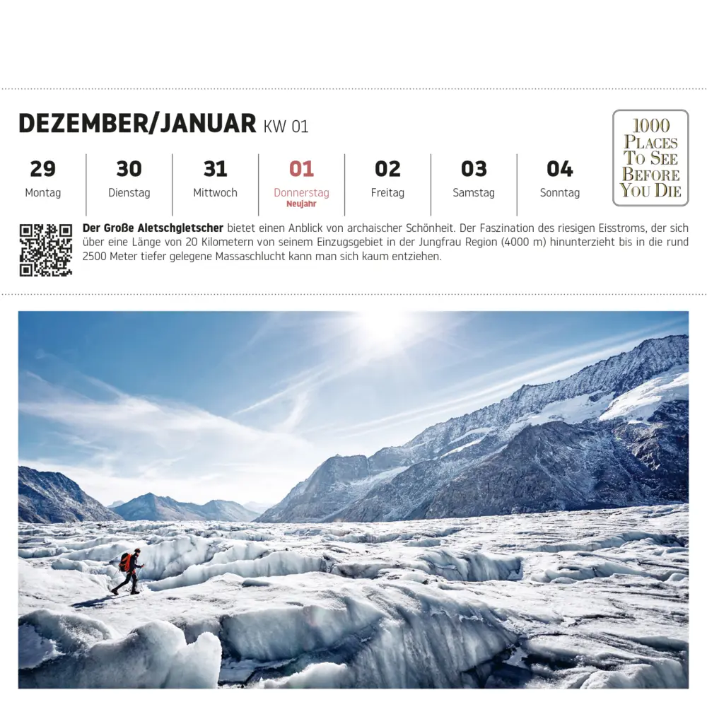 Bild: 9783961418879 | 1000 Places to See Before You Die - Schweiz Postkartenkalender 2026...