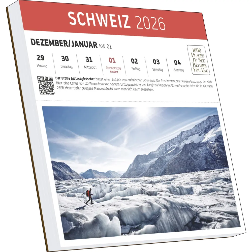 Bild: 9783961418879 | 1000 Places to See Before You Die - Schweiz Postkartenkalender 2026...